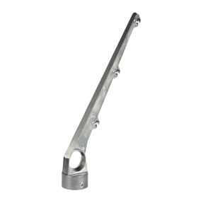 3-Wire barbed wire arm 60 degrees angle, aluminum