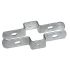 Line bracket with extended lip for double-bar mesh fixing tube 60 x 40 mm, hot-dip galvanised